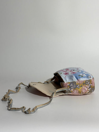 Borsa Luna tessuto Giapponese  Rosa, Oro e Grigio