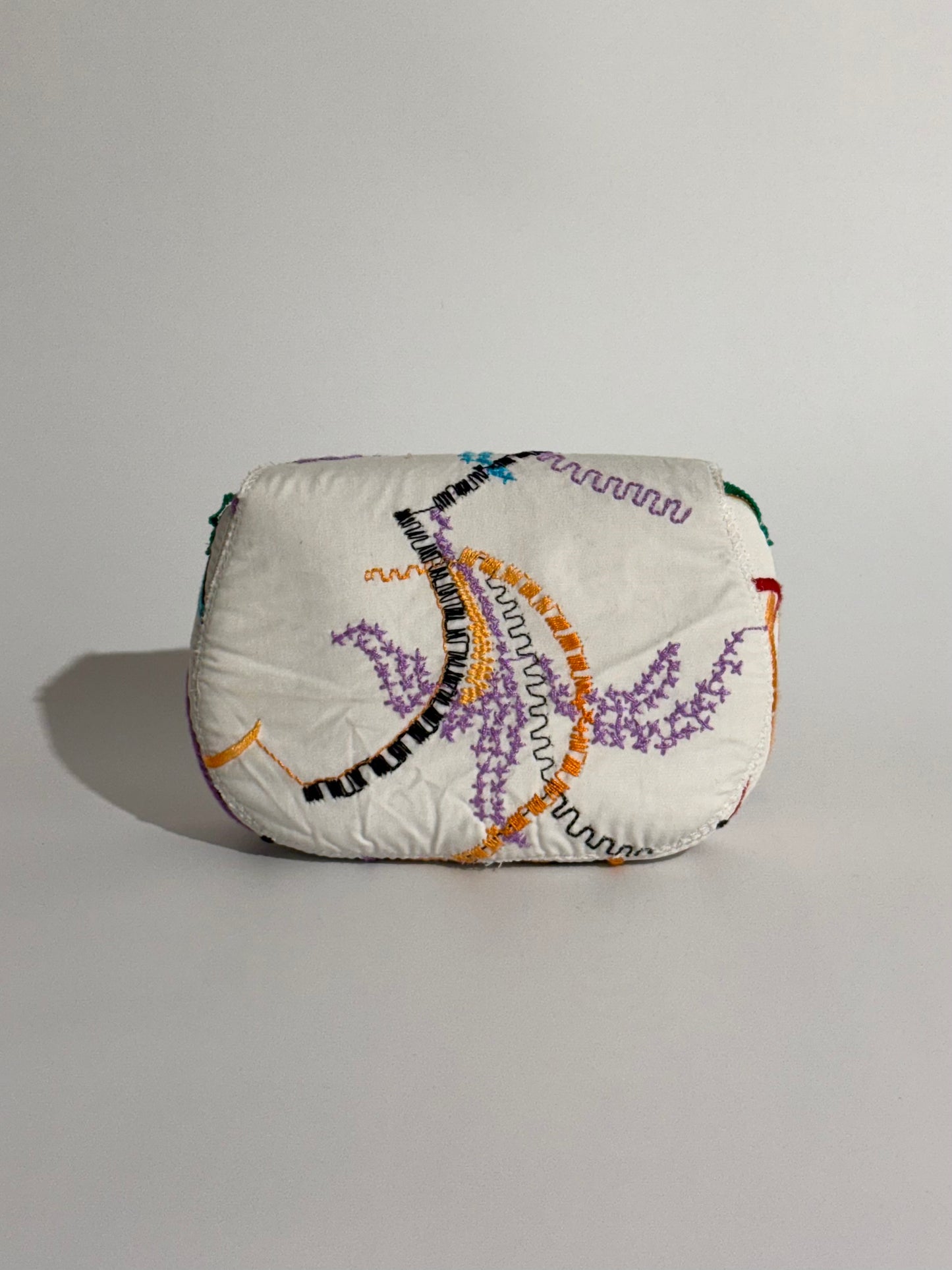 Borsa Luna Disegno Messicano Arancio e Verde