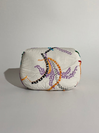 Borsa Luna Disegno Messicano Arancio e Verde