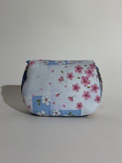 Borsa Luna fantasie giapponesi a sfondo azzurro e blu